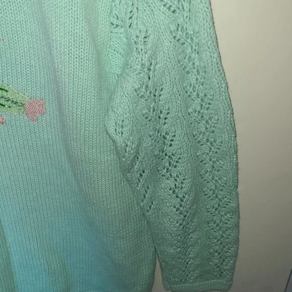 Storybook Knits Floral Cardigan Butterfly L - Picture 12 of 12